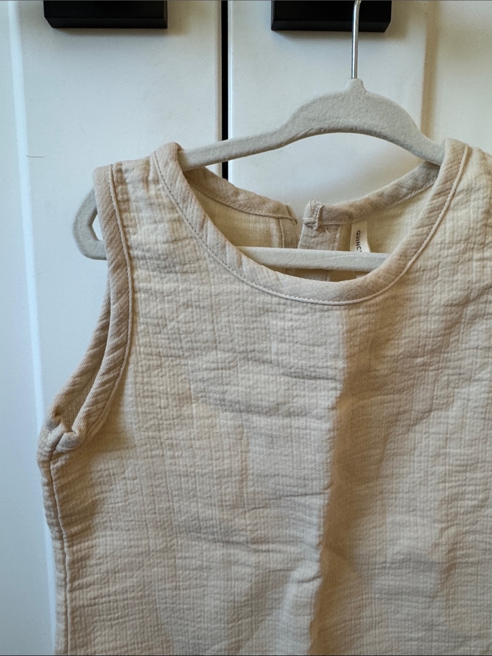 Quincy Mae Cream Organic Cotton Tank Top